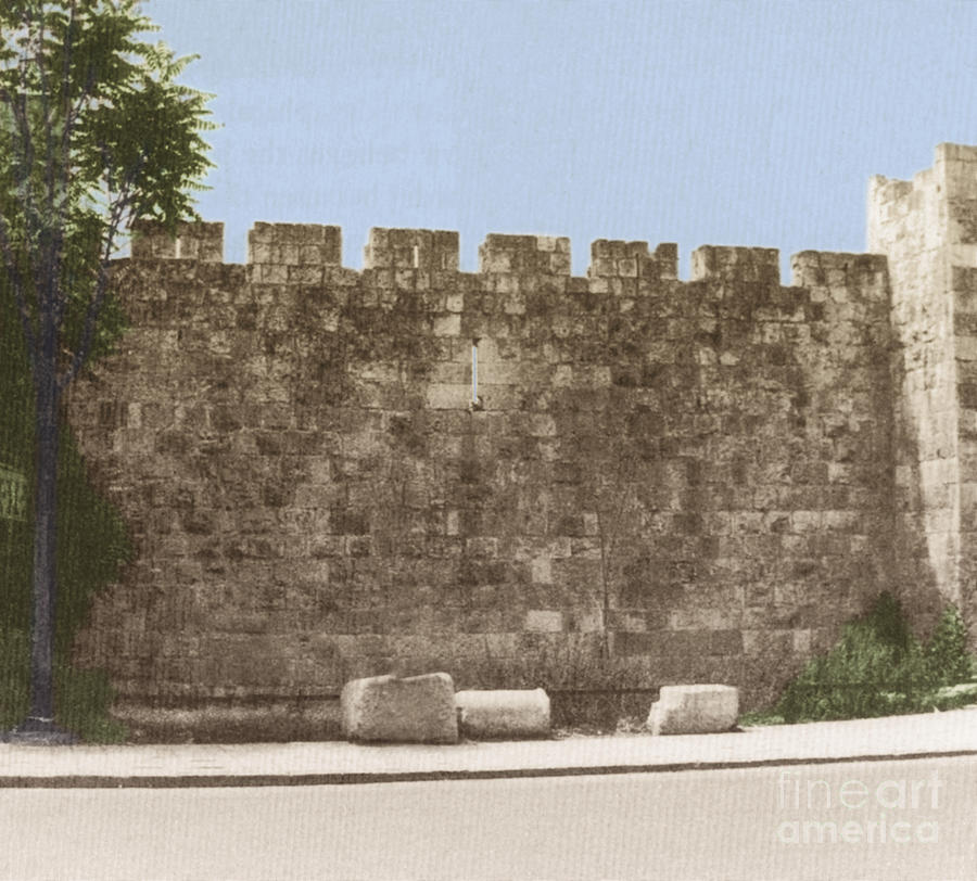 Jerusalem City Wall, Historic Site Photograph by Photo Researchers