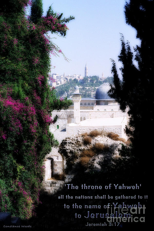 Jerusalem Throne of Yahweh Photograph by Constance Woods