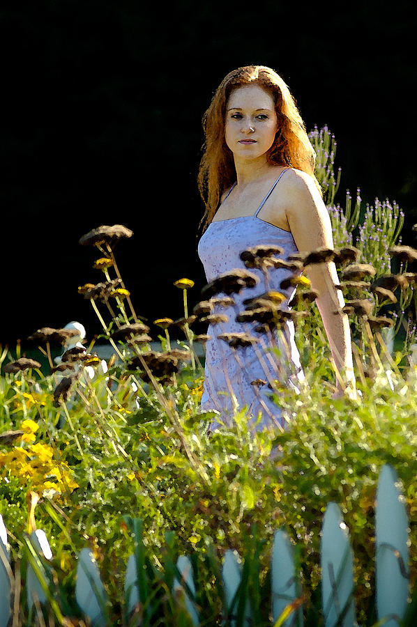 Jessica in the Garden II Photograph by James Oppenheim