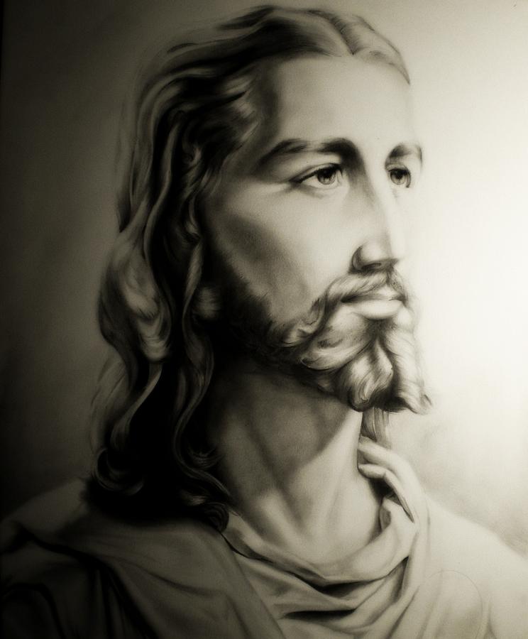 Jesus Drawing by David Orellana