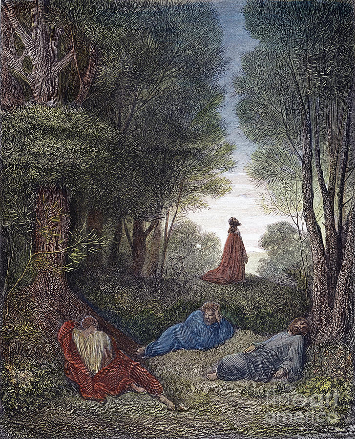Jesus In Gethsemane Drawing by Gustave Dore