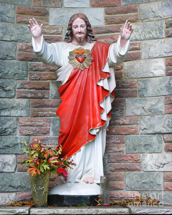 Jesus Christ Photograph - Jesus of the Grotto by Anne Ferguson