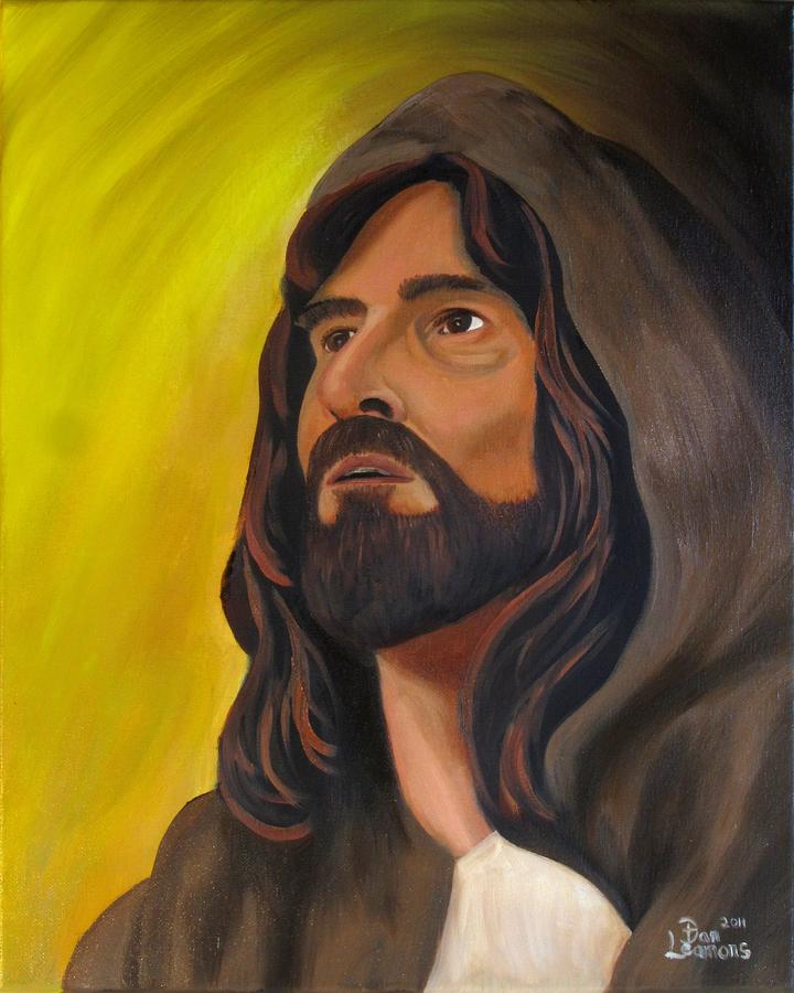 Jesus Praying Painting by Dan Leamons