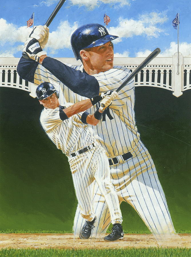 Jeter -this is for limited use Painting by Cliff Spohn