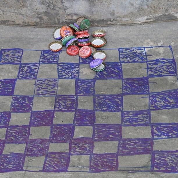 Checkers Photograph - Jeu De by Armelle Tassy
