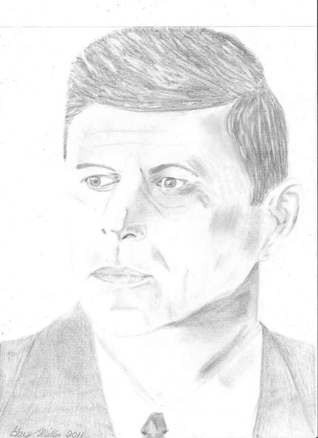 JFK Drawing by Gary Miller - Fine Art America