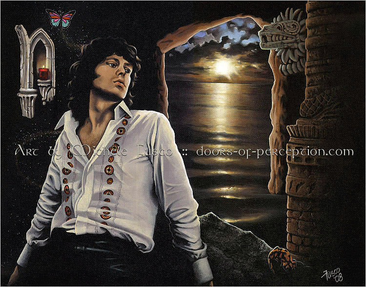 Jim Morrison Painting - Jim Morrison Altar of Silence by Michele Fusco