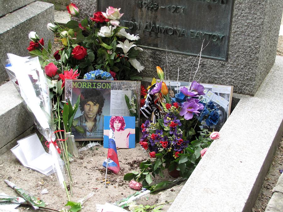 Jim Morrison Grave Photograph by Keith Stokes