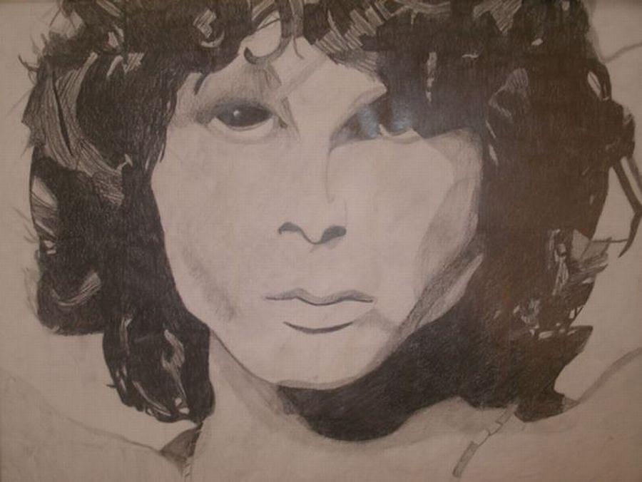 Jim Morrison Drawing by Samantha Lusby