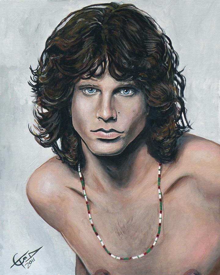 Jim Morrison Painting by Tom Carlton