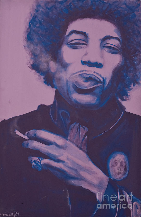 Jimi Hendrix Painting - Jimi by Derek Donnelly