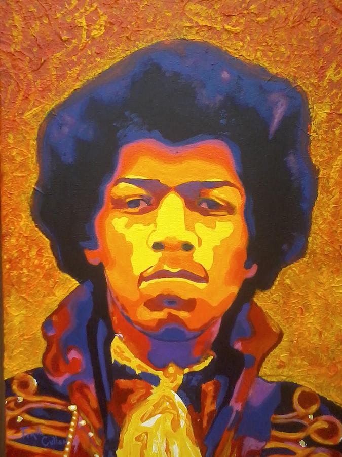 Music Painting - Jimi by Frank Cullen