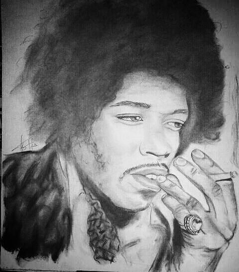 Jimi Hendricks Drawing by Kipani Joi - Fine Art America