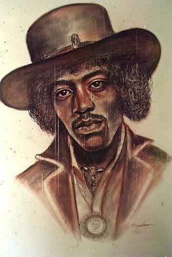 Portrait Drawing - Jimmi Hendrix by Dimitris Papadakis