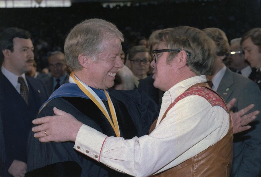 Jimmy Carter Greets His Brother Billy Photograph by Everett