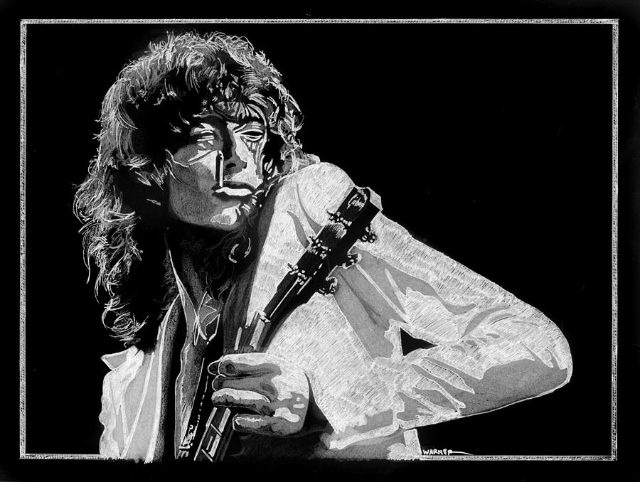 Jimmy Page2 Drawing by Anthony Warner Fine Art America