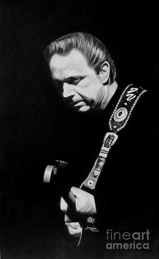 Portrait Drawing - Jimmy Vaughn by Jerry Lee