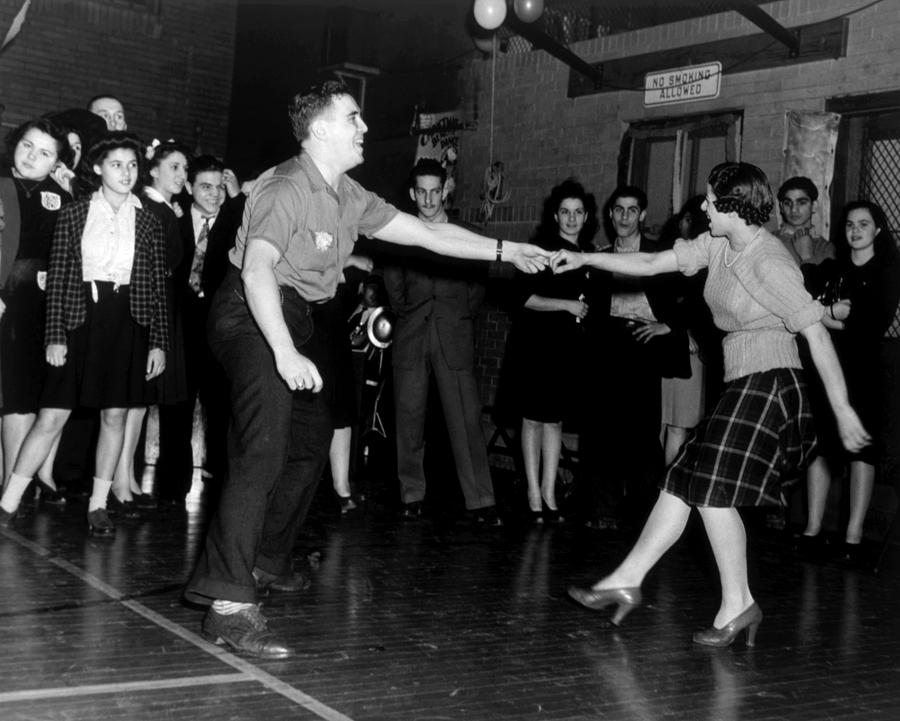 Jitterbug Dancers, Ca. 1943 Photograph by Everett