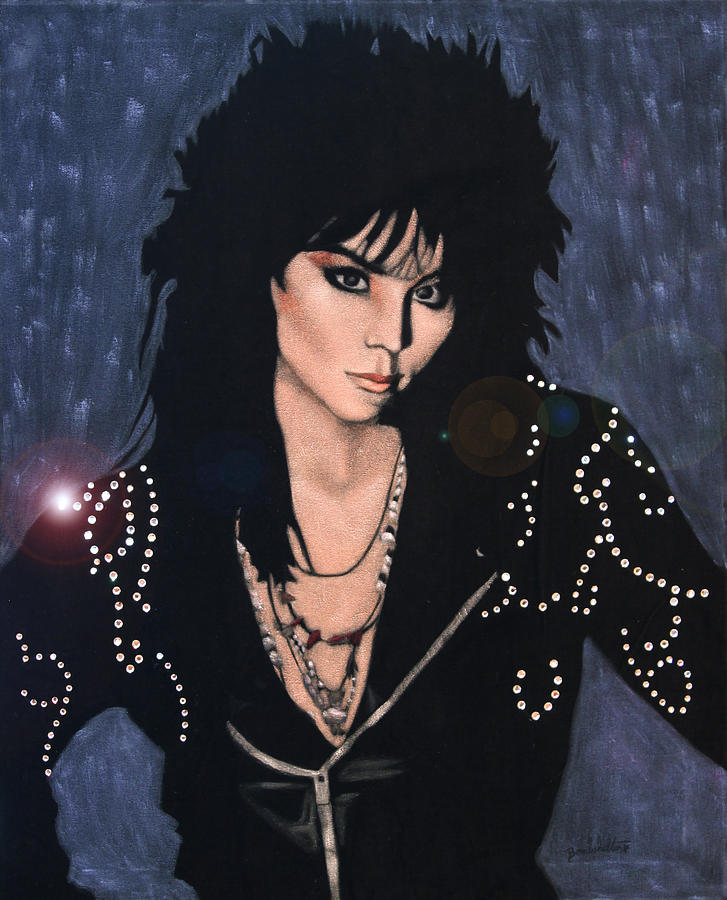 Joan Jett Painting by Diane Bombshelter