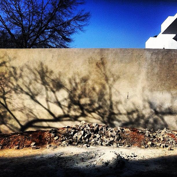 Nature Photograph - Joburg Street Shadows/ Iphone + by Cally Stronk