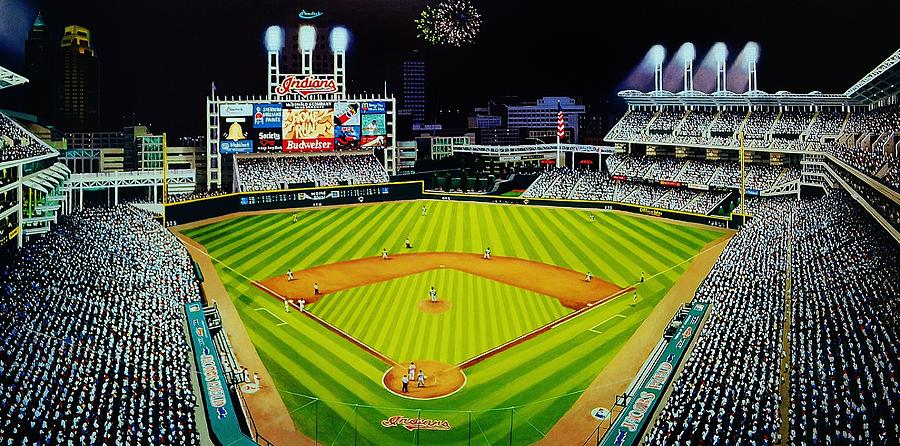 1986 World Series at Shea Painting by T Kolendera - Pixels