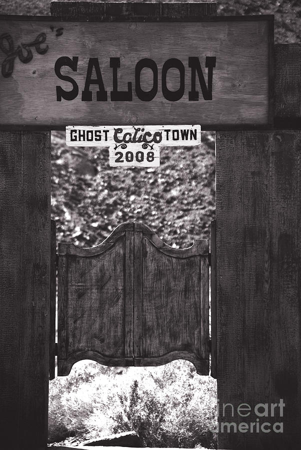 Joes Saloon in Calico Ghost Town California Photograph by Susanne Van Hulst