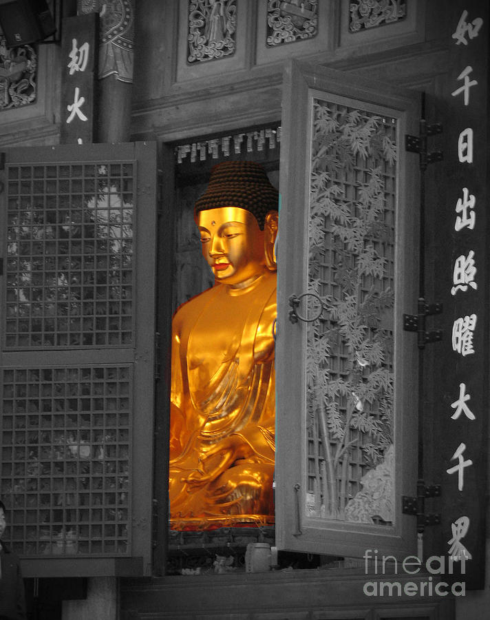 Seoul Photograph - Jogyesa Temple Buddha by Thomas Smail
