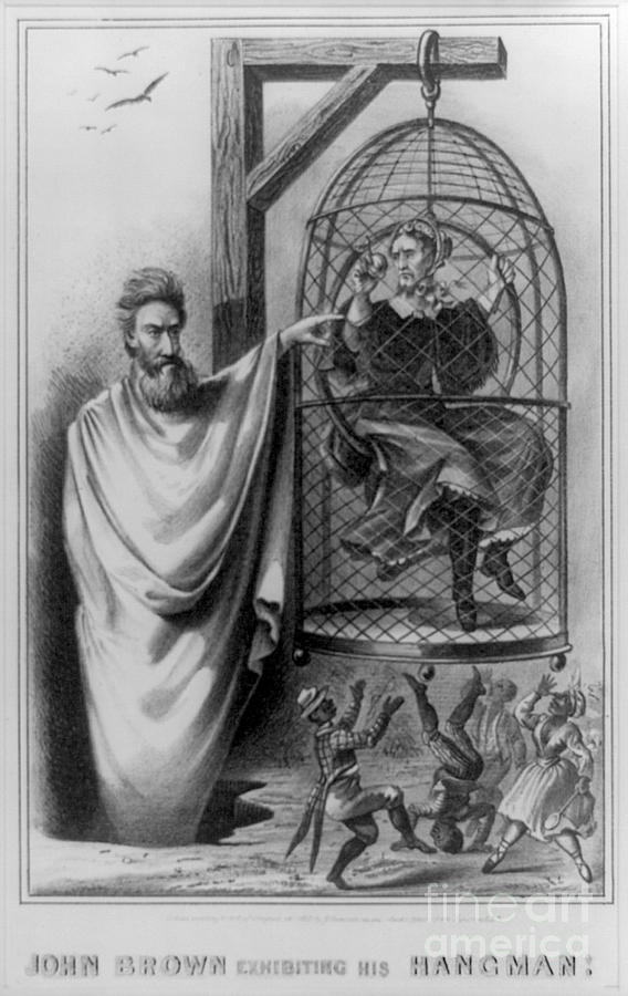 John Brown Photograph - John Brown Exhibiting His Hangman, 1863 by Photo Researchers
