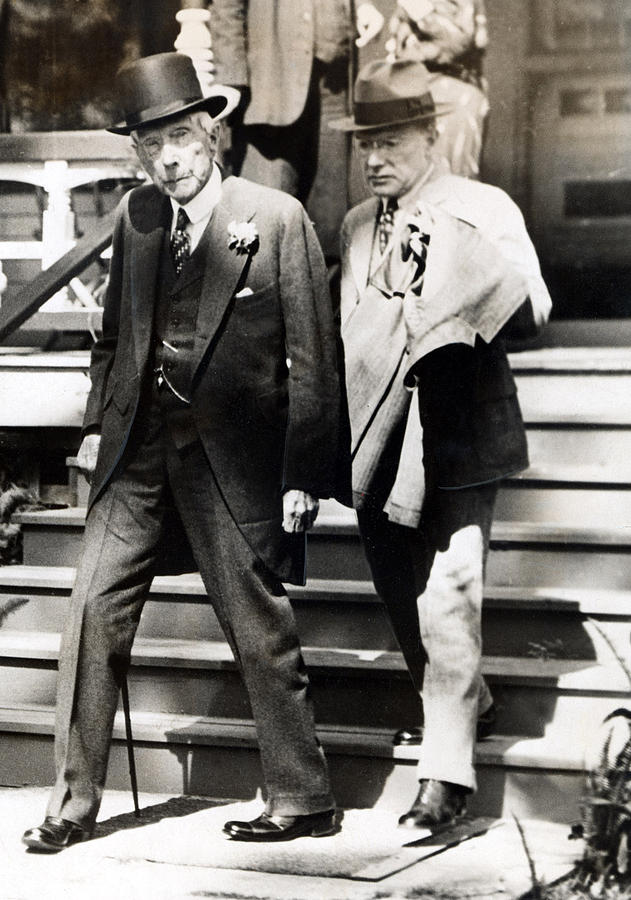 Image of John D. Rockefeller, Sr. and his son John D. Rockefeller