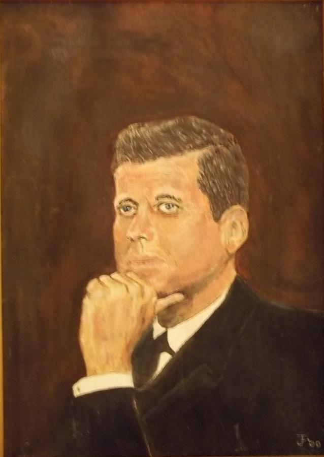 John F Kennedy Painting by Joseph Falco