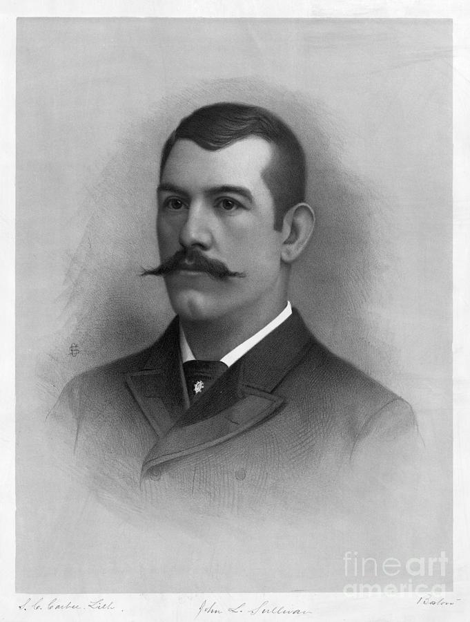 John L. Sullivan Drawing by Granger
