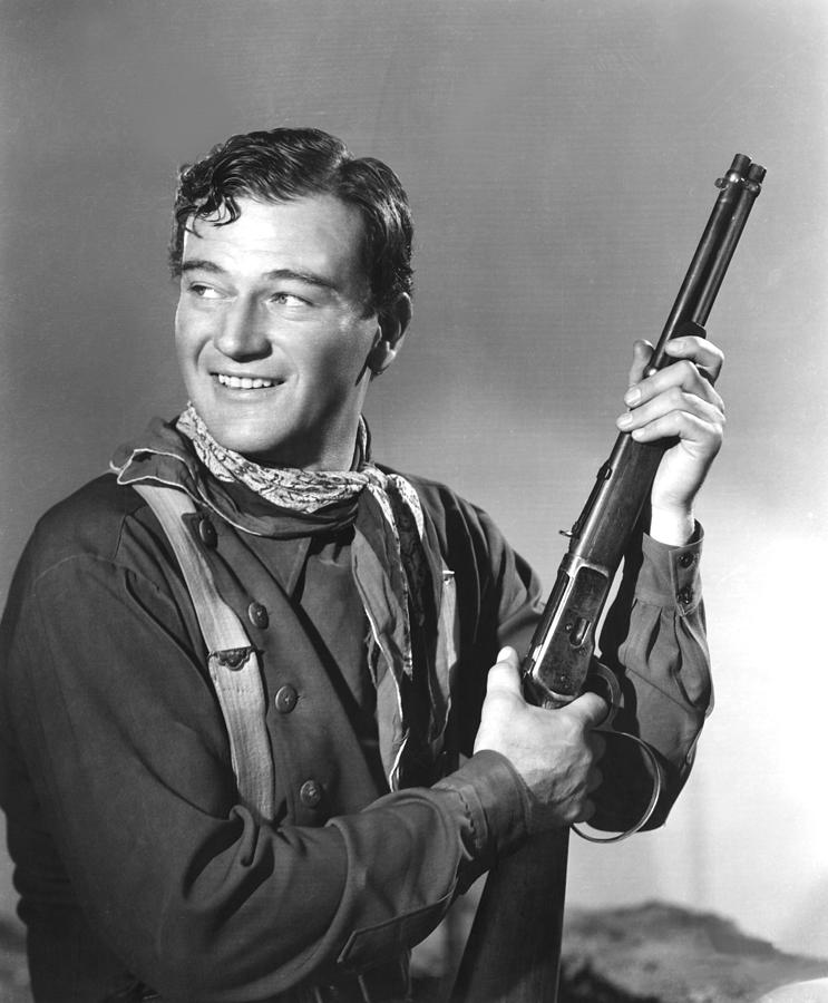 John Wayne In Costume For Stagecoach Photograph by Everett
