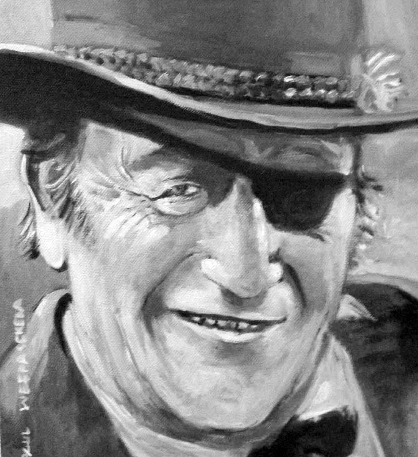 John  Wayne Painting by Paul Weerasekera