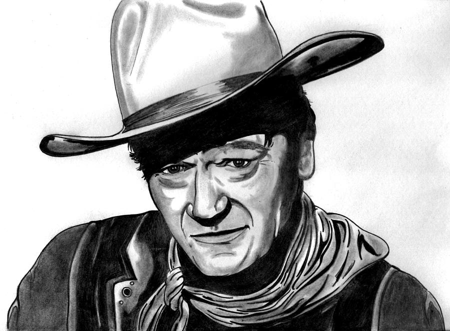 John Wayne Drawing by Ralph Harlow Fine Art America