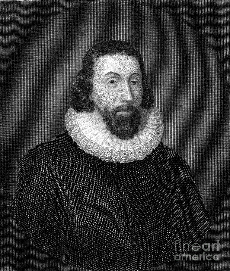 Portrait Photograph - John Winthrop (1588-1649) by Granger