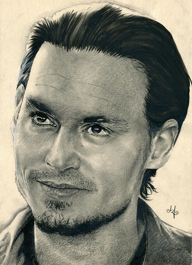 Johnny Depp - Chocolat Drawing by Bianca Ferrando
