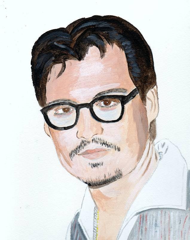 Johnny Depp 7 Painting by Audrey Pollitt