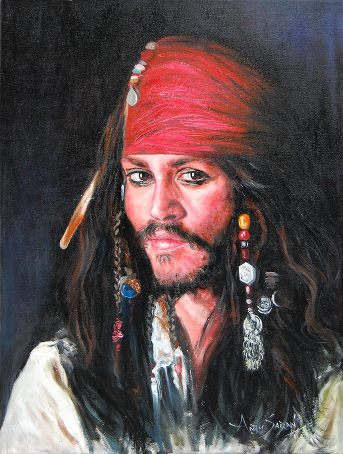 Johnny Depp Painting by Anju Saran - Fine Art America