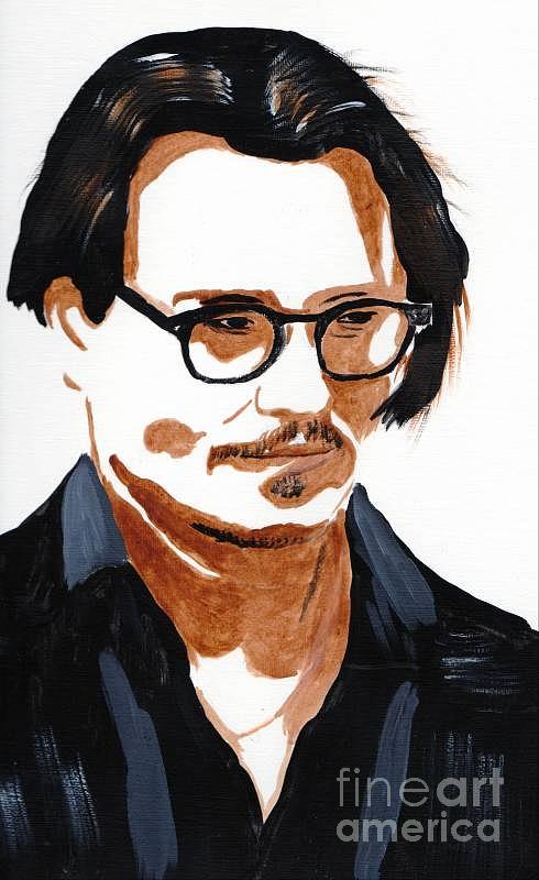 Johnny Depp  Painting by Audrey Pollitt