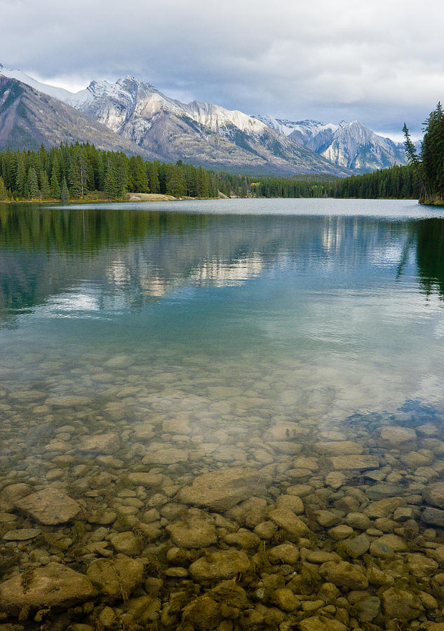 Banff National Park Photograph - Johnson Lake Rocks by Adam Pender