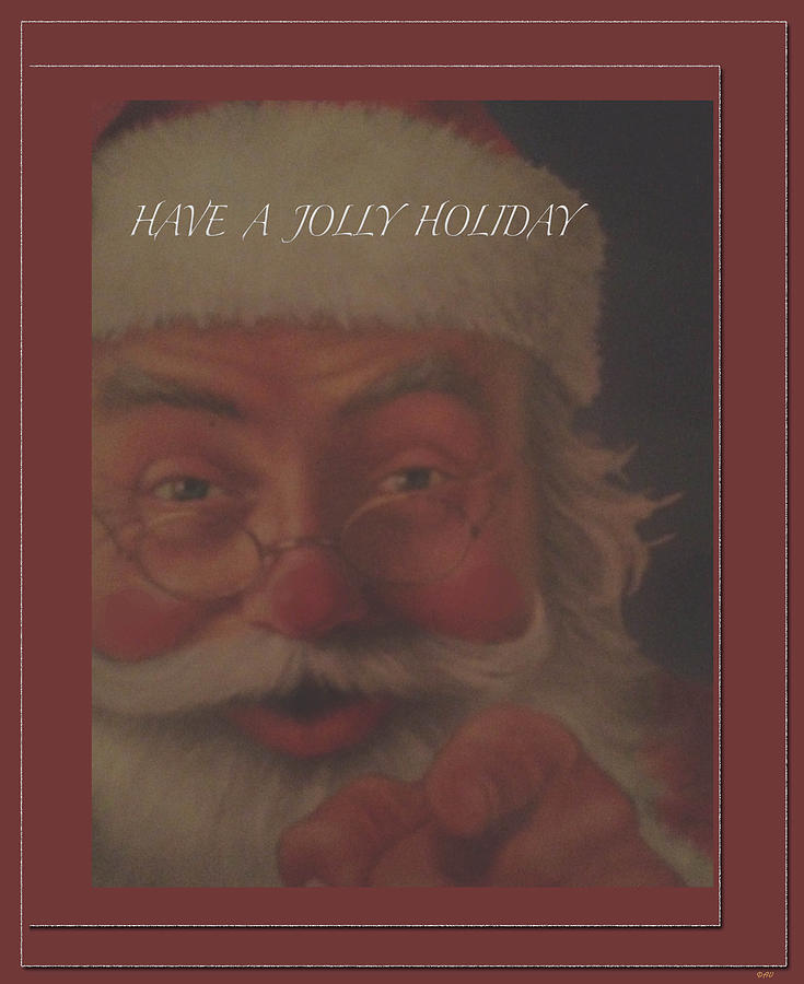 Jolly Santa Card Photograph by Debra     Vatalaro