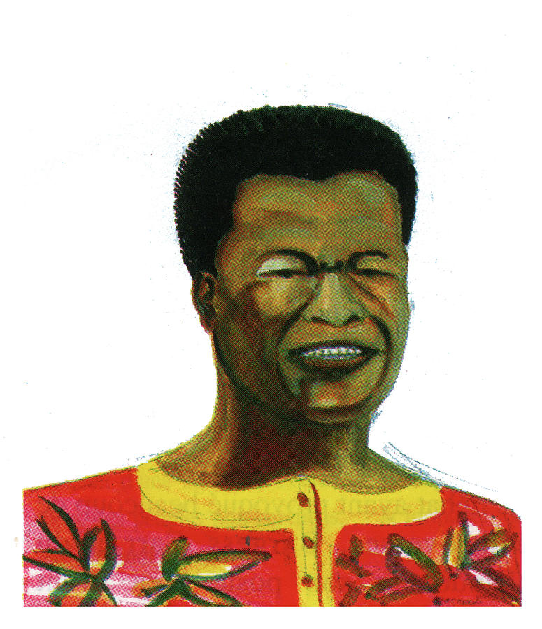 Portrait Painting - Jose Belo Chipenda by Emmanuel Baliyanga