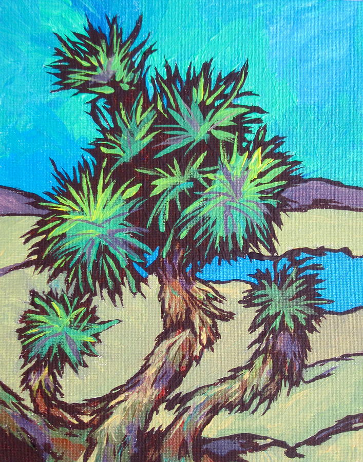 Joshua Tree Painting by Sandy Tracey