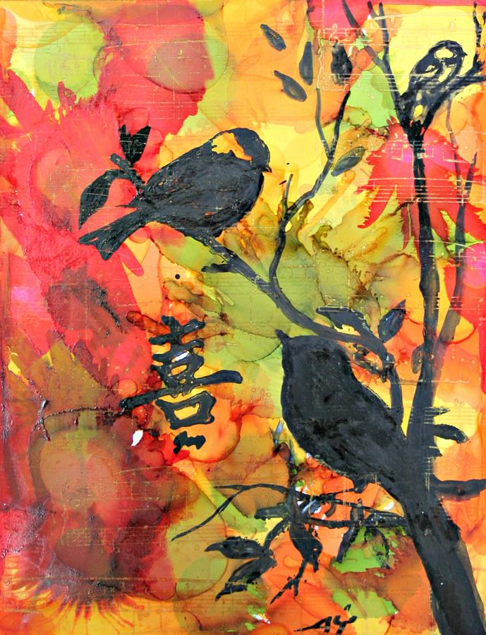 Joy In Fall Colors Painting by Alma Yamazaki