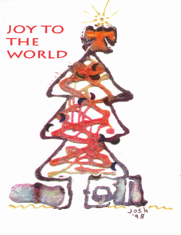 Joy to the World Mixed Media by Angela L Walker