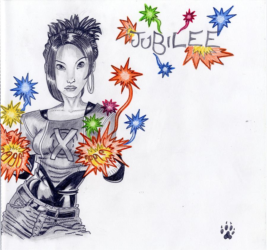 X-men Drawing - Jubilee by Kaitlyn Cappucci