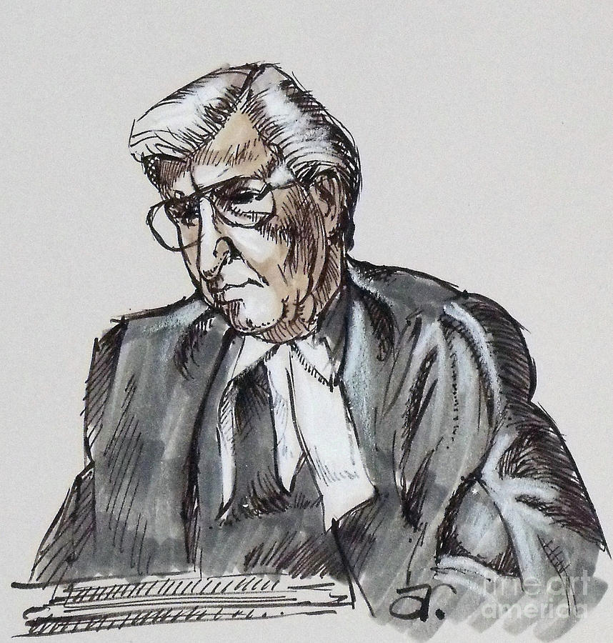 Judge Drawing by Armand Roy