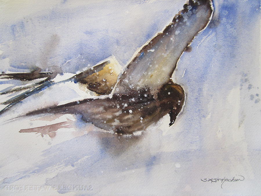 Jukka the Osprey Painting by Sandra Strohschein