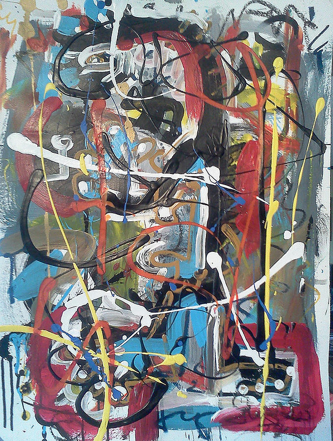 Brown Painting - July 9 2012-5 by Gustavo Ramirez