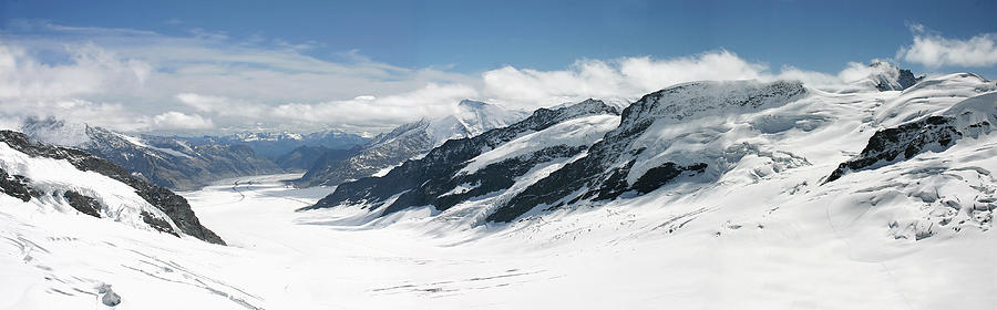 Jungfrau Glacier Photograph by T R Maines